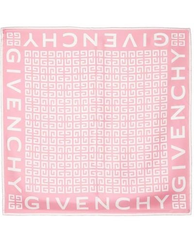 Givenchy Foulard con stampa 4G - Rosa