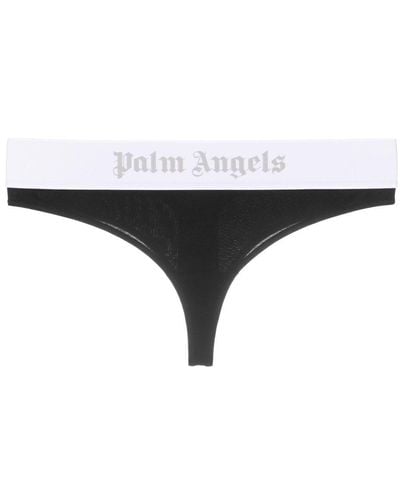 Palm Angels String à bande logo - Noir