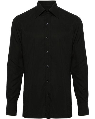 Tom Ford Fluid Lyocell Blend Shirt - Black
