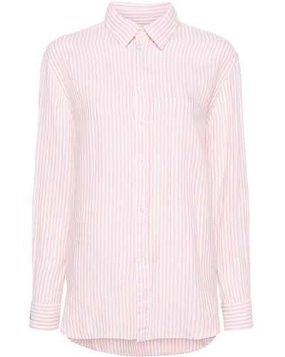 Polo Ralph Lauren Gestreiftes Hemd aus Leinen - Pink