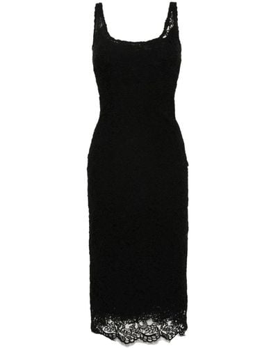 Ermanno Scervino Corded-lace Midi Dress - Black