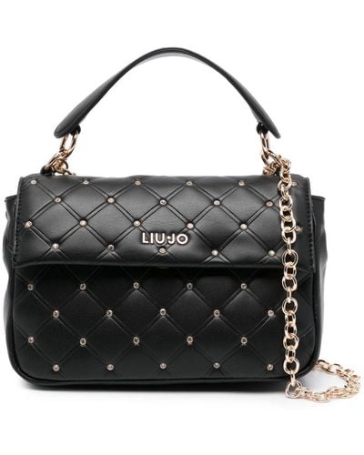 Liu Jo Crystal-embellished Crossbody Bag - Black