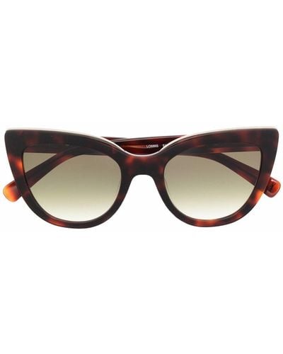 Longchamp Cat-Eye-Sonnenbrille in Schildpattoptik - Braun