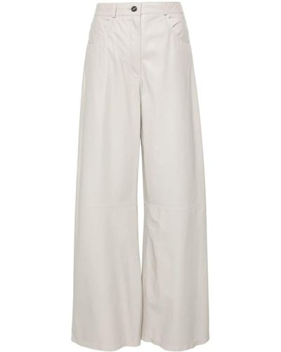 Arma Catania Leather Pants - White