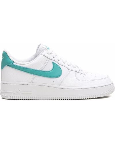 Nike Air Force 1 Low "white/washed Teal" Sneakers - Blue
