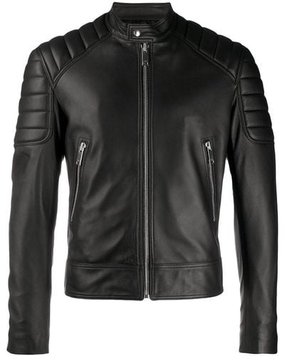 Sandro Zipped Biker Jacket - Black