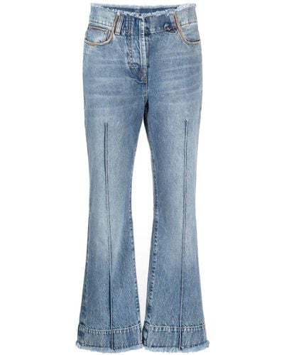 Jacquemus Le De Nimes Linon Cropped Jeans - Blue