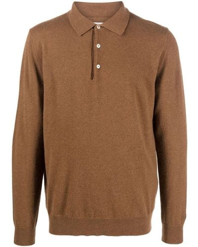 Woolrich Luxe Cashmere Polo Jumper - Brown