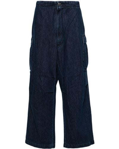 Societe Anonyme Jeans a gamba ampia oversize - Blu
