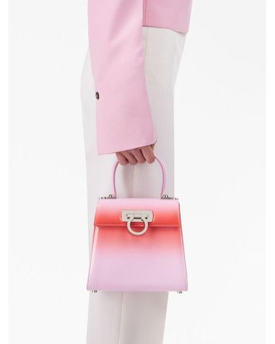 Ferragamo Iconic Top Handle Tote Bag - Pink