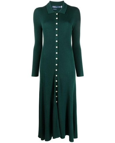 Polo Ralph Lauren リブニット ドレス - グリーン