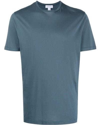Sunspel T-shirt a girocollo - Blu