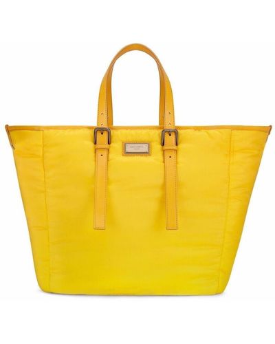 Dolce & Gabbana Sicily Shopper Tote - Yellow