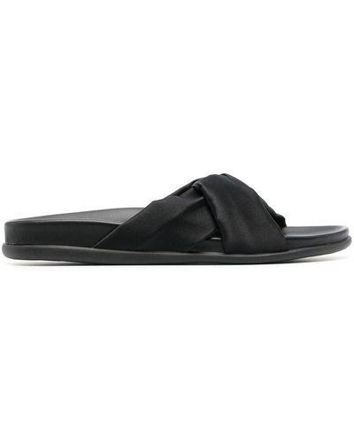 Ancient Greek Sandals Whitney Open-toe Slides - Black