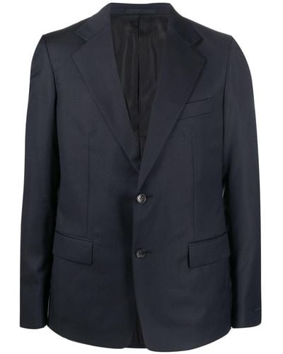 Lanvin Blazer monopetto con revers a lancia - Blu