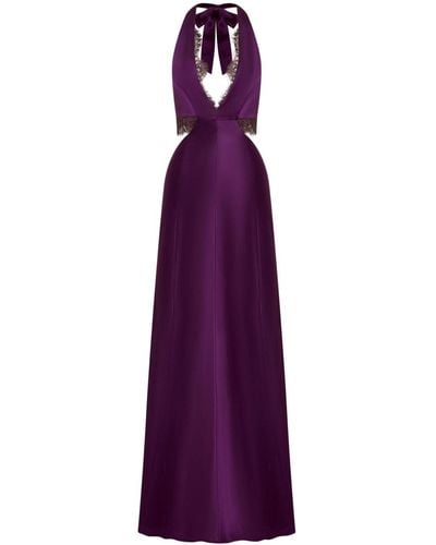 Nicholas Kylie Cut-out Maxi Dress - Purple
