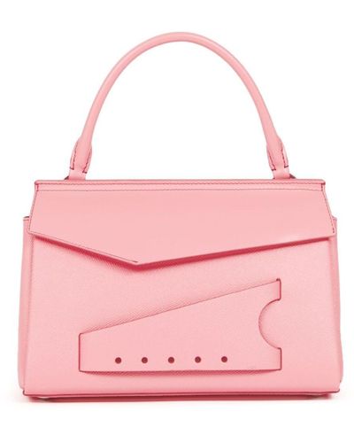 Maison Margiela Sac à main Snatched en cuir - Rose