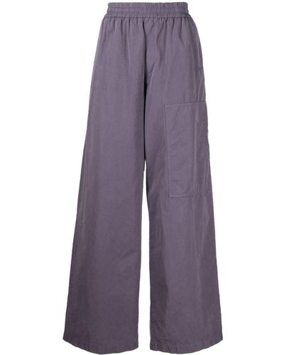 Off-White c/o Virgil Abloh Wide-leg Trousers - Purple