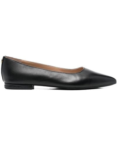 Lauren by Ralph Lauren Londyn Pointed-toe Ballerina Shoes - Black