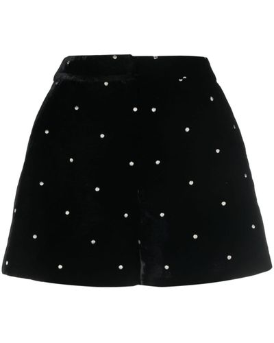 Claudie Pierlot Crystal-embellished Tailored Shorts - Black