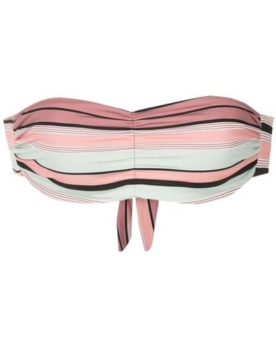 Clube Bossa Venet Striped Bikini Top - Pink