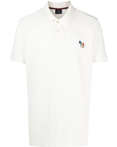PS by Paul Smith Zebra-patch Detail Polo Shirt - White