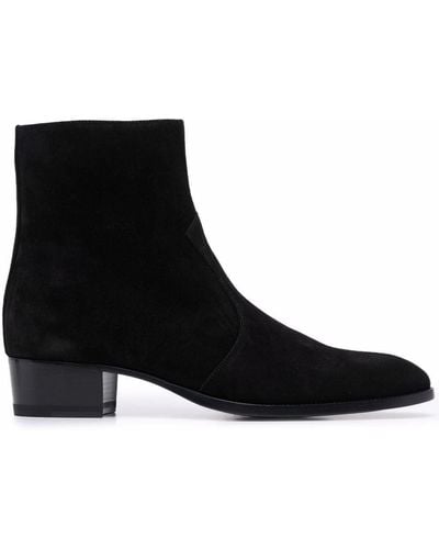 Saint Laurent Zip-fastening Ankle Boots - Black