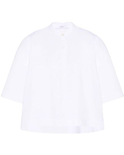 Rosetta Getty Cropped Poplin Shirt - White