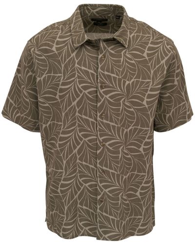 Vince Leaf-print Short-sleeve Shirt - Multicolour