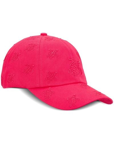 Vilebrequin Turtles-embroidered Cotton Baseball Cap - Pink