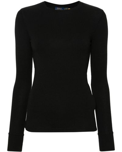 Polo Ralph Lauren リブニット セーター - ブラック