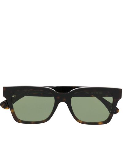 Retrosuperfuture Lunettes de soleil teintées à effet écaille de tortue - Vert