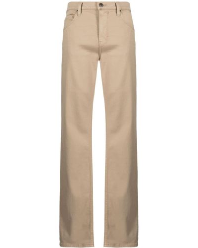 PAIGE Mid-rise Straight-leg Trousers - Natural