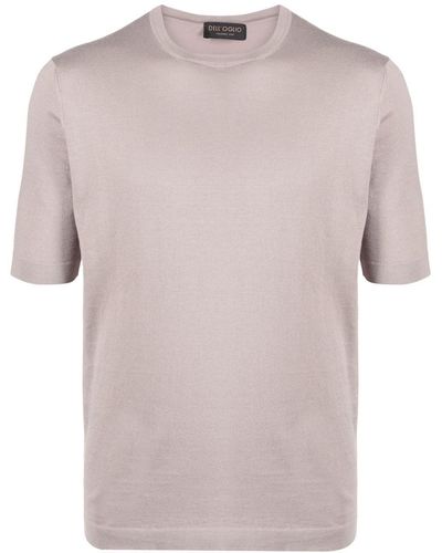 Dell'Oglio T-Shirt mit Rundhalsausschnitt - Pink