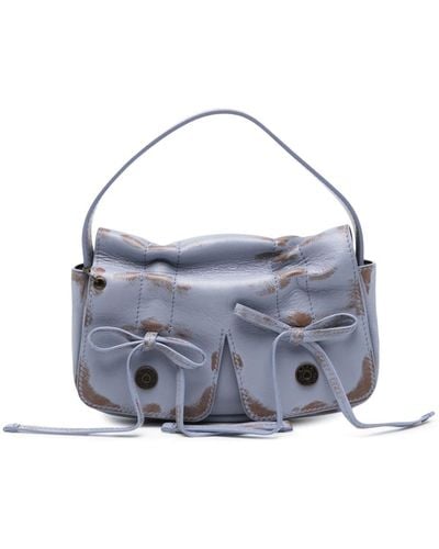 Acne Studios Multipocket Leather Mini Bag - Blue