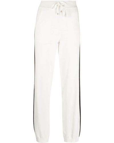 Lorena Antoniazzi Striped-edge Knitted Trousers - White