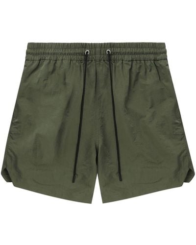 sunflower Elasticated-waistband Track Shorts - Green