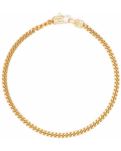 Tom Wood Curb M Gold-plated Sterling Silver Bracelet - Metallic
