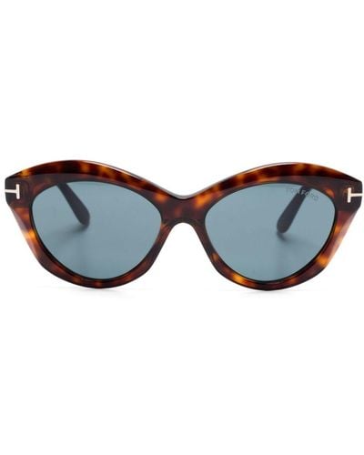 Tom Ford Butterfly-frame Sunglasses - Blue