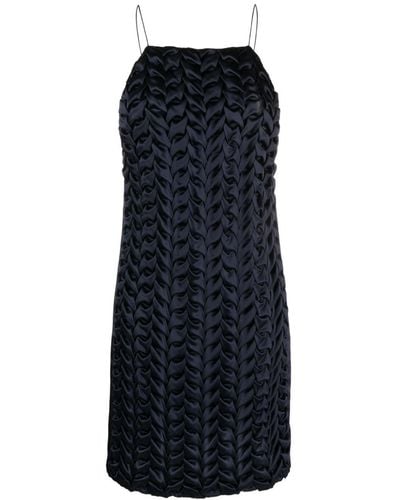 Bevza Braided-style Silk Dress - Black