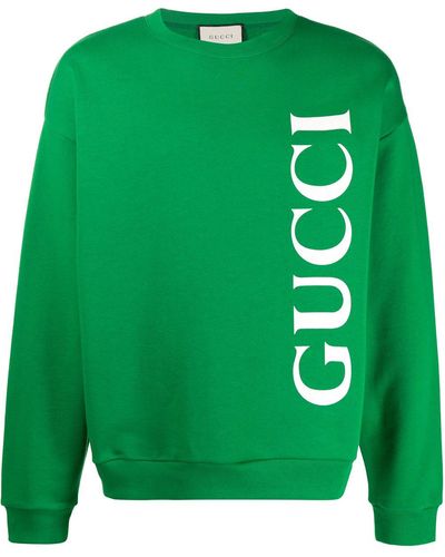 Gucci ーン ロゴ スウェットシャツ - グリーン