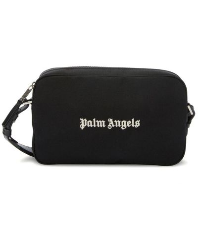 Palm Angels Kameratasche mit Logo-Print - Schwarz