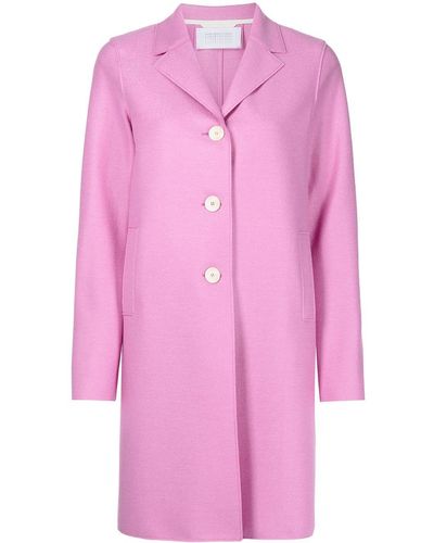 Harris Wharf London Button-up Mantel - Roze