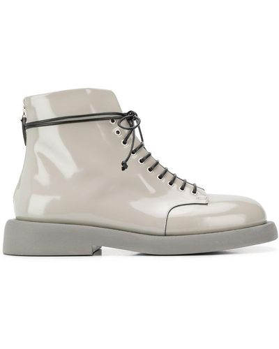 Marsèll Lace-up Ankle Boots - Gray