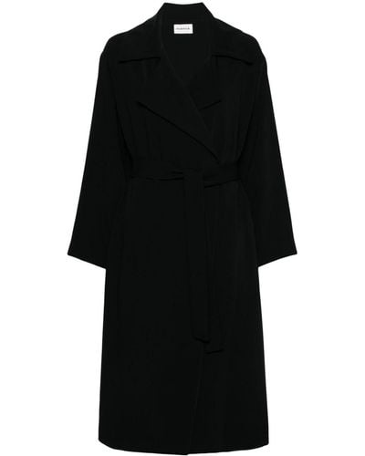 P.A.R.O.S.H. Belted Trench Coat - Black