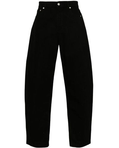 Alexander McQueen Mid-rise Barrel Jeans - Black