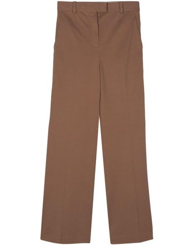 Circolo 1901 Pantalones rectos con tejido ondulado - Marrón