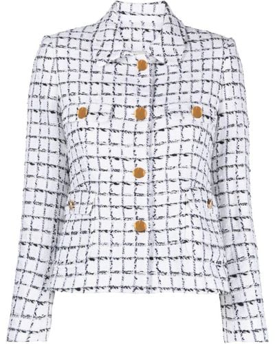 Tagliatore India Tweed Jacket - White