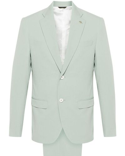 Manuel Ritz Notch-lapels Single-breasted Suit - Green