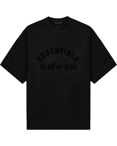 Fear Of God Logo-print Cotton T-shirt - Black